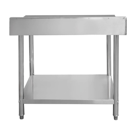 Stół ze stali nierdzewnej przyścienny z półką Mega-M STANDARD S-100 cm G-60 cm H-85 cm N