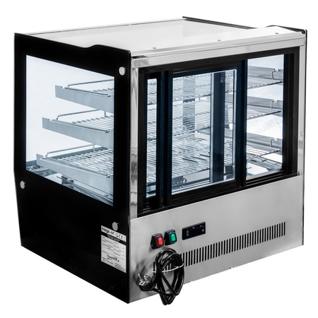 Witryna grzewcza nastawna Mega-M ELSA MINI  S66H S-66 cm G-53 cm H-69 cm inox N