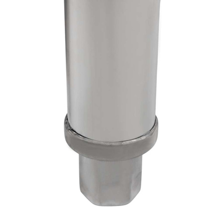 Stół ze stali nierdzewnej centralny z 2-półkami Mega-M X STANDARD S-160 cm G-60 cm H-85 cm N