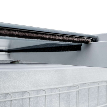 Zamrażarka skrzyniowa przeszklony panoramiczny front 437 L Mega-M OZI i185 NoFrost