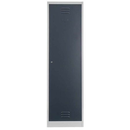 Szafa metalowa porządkowa Mega-M J-50/P szara/ grafitowy front S-50 cm G-50 cm H-180 cm skręcana N