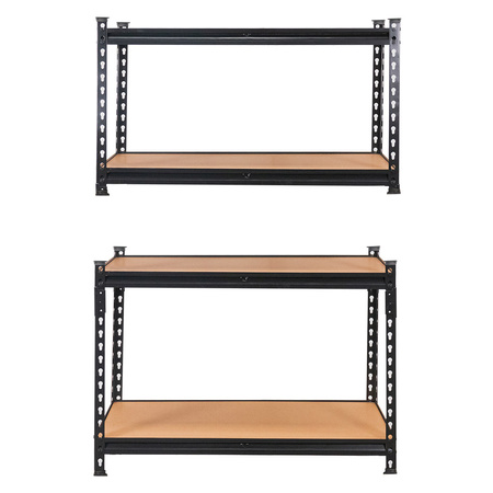 Regał magazynowy Mega-M PRO LOFT  H-180 cm L-90cm G-40 cm 5 półek z MDF 6.2 mm 275 kg czarny