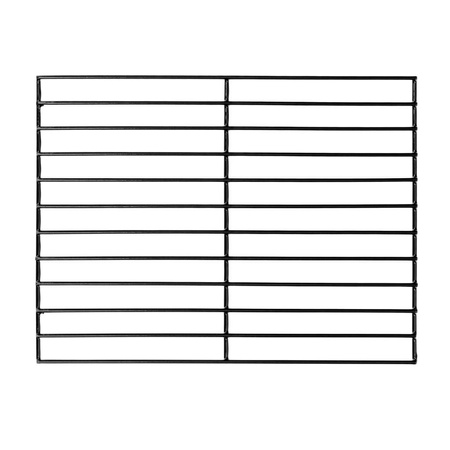 Grill ogrodowy węglowy z pokrywą i rusztem emaliowanym Mega-M 2x stolik boczny 42x30 cm