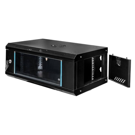 Szafa Rack Mega-M 19" 4U 240x600x350 wisząca czarny N