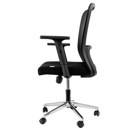 Fotel biurowy obrotowy FURVERO Norma BM/A1D/L1D czarny spełnia wymogi BHP