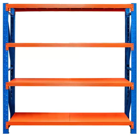 Regał magazynowy 4-półkowy Mega-M FORTIS LIGHT H-200 cm L-200 cm G-60 cm moduł bazowy N