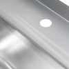 Zlew gastronomiczny spawany z komorą po prawej stronie i półką Mega-M 120x60x85 cm stal nierdzewna