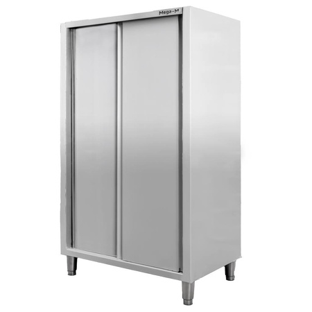 Szafa ze stali nierdzewnej magazynowa 2-drzwiowa Mega-M S-100 cm G-60 cm H-180 cm N