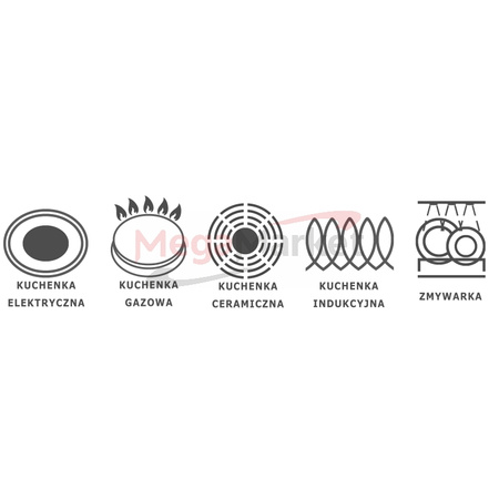 Patelnia nieprzywierająca ze stali nierdzewnej Mega-M ⌀24 cm
