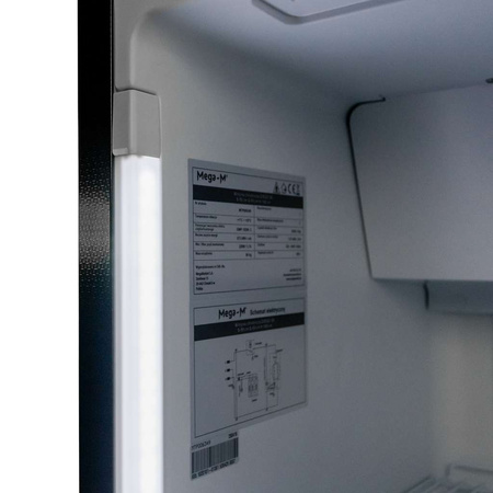 Witryna chłodnicza 1-drzwiowa 388L Mega-M DIEGO i59 oświetlenie LED