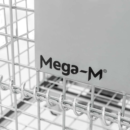 Pojemnik siatkowy gitterbox z kołami Mega-M 120x100x89 cm kosz metalowy składany