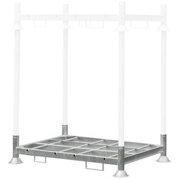 Manurack Mega-M paleta słupkowa 202,5x118x31 cm - podwójny mobilrack