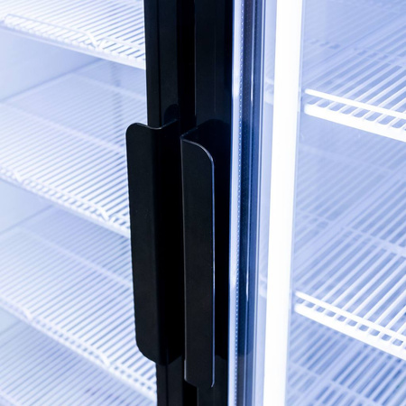 Witryna chłodnicza 2-drzwiowa1048L Mega-M RICO i133 podświetlany górny plafon reklamowy