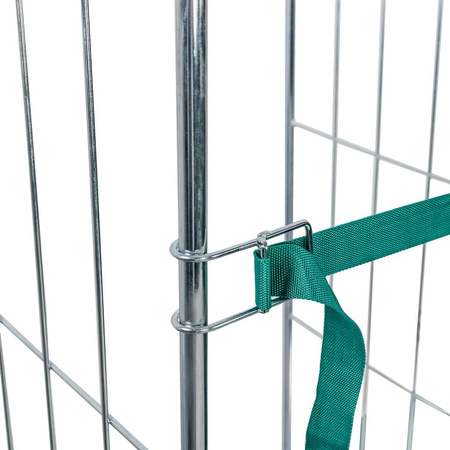 Rollkontener (rollcage, rollbox) wózek siatkowy transportowy Mega-M Universal dwie ściany ocynkowany