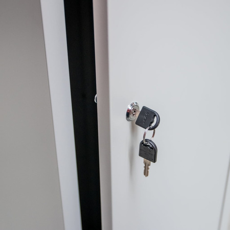 Szafka BHP ubraniowa Mega-M typu”L” pracownicza 4-drzwiowa S-80 cm szara WYSYŁKA PALETOWA