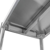 Regał ze stali nierdzewnej skręcany z 4 półkami Mega-M S-80 cm G-40 cm H-180 cm N