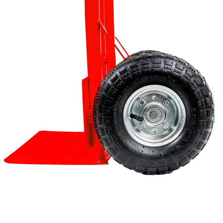 Rozkładany wózek transportowy 2w1 magazynowy młynarka taczkowy Mega-M 250kg czerwony