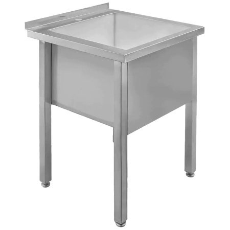 Basen gastronomiczny spawany jednokomorowy Mega-M 60x60x85 cm stal nierdzewna