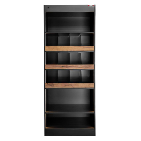 Witryna sklepowa na ciastka i cukierki Mega-M H-205 cm L-80 cm G-58 cm bazalt