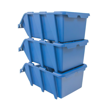 Pojemnik magazynowy Mega-M kuweta warsztatowa XXL plastikowa 315x497x190 mm niebieski N