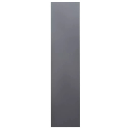 Szafa biurowa metalowa na dokumenty Mega-M WENUS przeszklone drzwi 2 szuflady S-90 cm G-40 cm H-185 cm grafitowa szary front