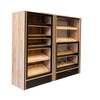 Regał na pieczywo otwarty Mega-M H-204 cm L-110 cm G-62 cm dąb kraft/czarny