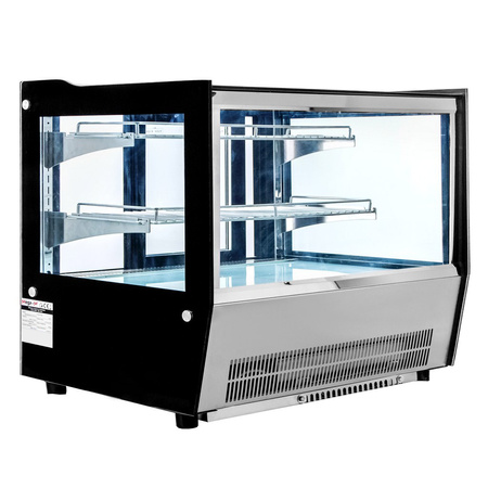 Witryna chłodnicza nastawna Mega-M ELSA MINI  S90 S-90 cm G-53 cm H-69 cm inox N