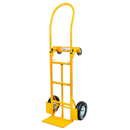 Wózek magazynowy młynarka Mega-M 2w1 transportowy żółty 250 kg karton N