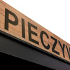 Regał na pieczywo Mega-M moduł otwarty H-244 cm L-247.5 cm G-60 cm dąb kraft / czarny N