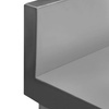 Stół ze stali nierdzewnej narożny z szafką Mega-M S-100 cm G-60 cm H-85 cm N