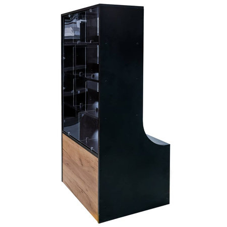 Witryna sklepowa na ciastka i cukierki Mega-M H-162 cm L-80 cm G-60 cm czarna N