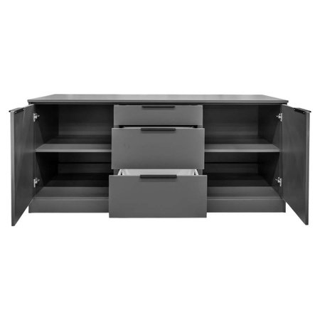 Szafka pod ekspres mobilna Mega-M H- 87 cm L- 184 cm G- 76 cm antracyt 0164 N