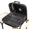 Grill ogrodowy węglowy z pokrywą Mega-M 2 x stolik boczny