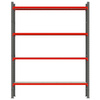 Regał magazynowy 4-półkowy Mega-M FORTIS H-240 cm L-267 cm G-40 cm moduł bazowy N