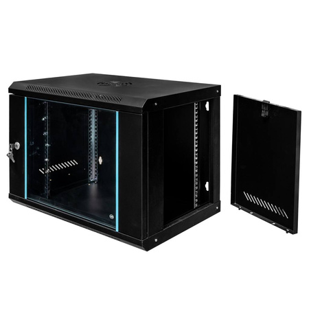 Szafa Rack Mega-M 19" 9U 450x600x400 wisząca czarny N