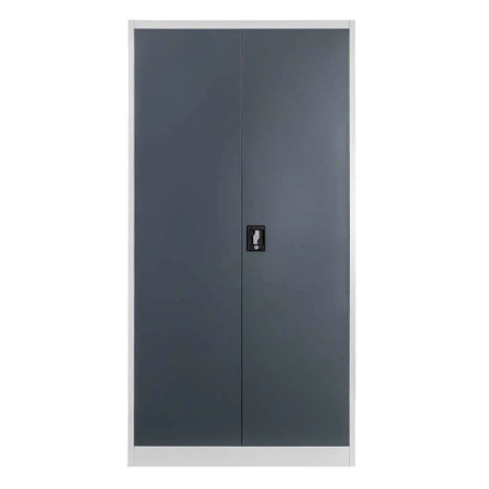 Szafa metalowa socjalna Mega-M J-90/S szara/ grafitowy front S-90 cm G-45 cm H-185 cm skręcana N