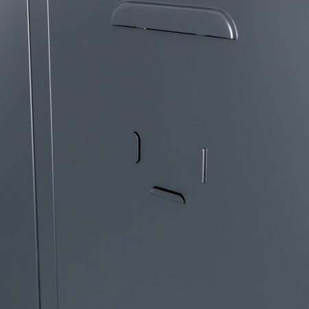 Szafka skrytkowa BHP Mega-M 6 skrytkowa 90x50x180 cm grafitowa