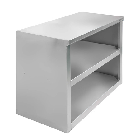 Szafka wisząca ze stali nierdzewnej otwarta Mega-M 80x40x60 cm
