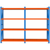 Regał magazynowy 4-półkowy Mega-M FORTIS LIGHT H-200 cm L-392,5 cm G-50 cm zestaw (2 moduły) N