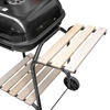 Grill ogrodowy węglowy z pokrywą Mega-M 2 x stolik boczny