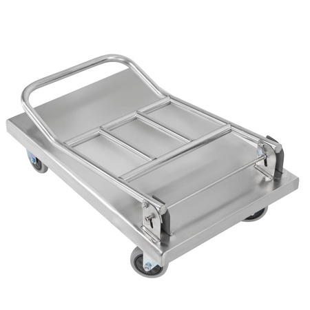 Wózek transportowy ze stali nierdzewnej  Mega-M S-73 cm G-47 N