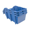 Pojemnik magazynowy Mega-M kuweta warsztatowa L plastikowa 220x355x150 mm niebieski (pakiet 10 szt.) N