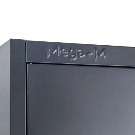 Szafa metalowa na dokumenty Mega-M J-185 grafitowa S-90 cm G-40 cm H-185 cm skręcana N