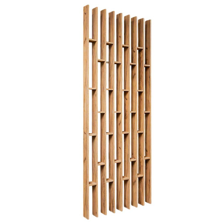 Lamel sufitowy/ścienny podwieszany modułowy Mega-M H-250 cm L-96 cm G-10 cm dąb kraft