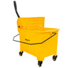Wózek hotelowy do sprzątania Mega-M  jednowiaderkowy z prasą 20L żółty