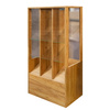 Witryna sklepowa na ciastka i cukierki H-137 cm L-67 cm G-44 cm dąb kraft