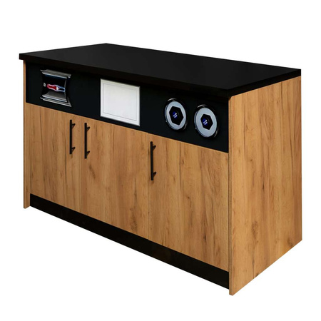 Szafka pod ekspres do kawy Mega-M moduł H-92 cm L-154 cm G-60 cm dąb kraft N