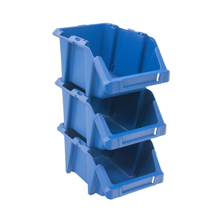 Pojemnik magazynowy Mega-M kuweta warsztatowa S plastikowa 155x250x120 mm niebieski N