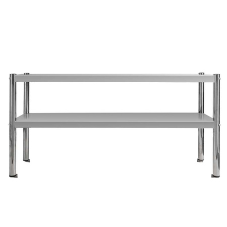 Nadstawka 2-półkowa na stół ze stali nierdzewnej Mega-M S-120 cm G-30 cm H-60 cm N