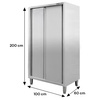 Szafa ze stali nierdzewnej magazynowa 2-drzwiowa Mega-M S-100 cm G-60 cm H-200 cm N